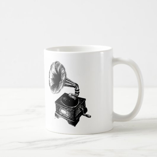 Vintages Grammophon Kaffeetasse (Rechts)