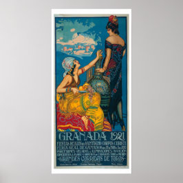 Vintages Granada Festival 1921 Reiseplaner Poster