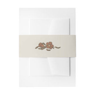 Vintages Granatapfelband Einladungsbanderole