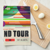 Vintages Grand-Tour-Sonnensystem Geschirrtuch (Viertel Falte)