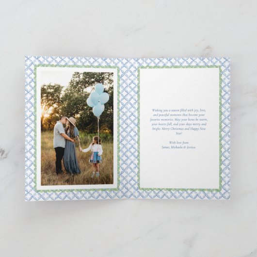 Vintages Grandmillennial Garland Weihnachten 2 Fot (Innenseite)