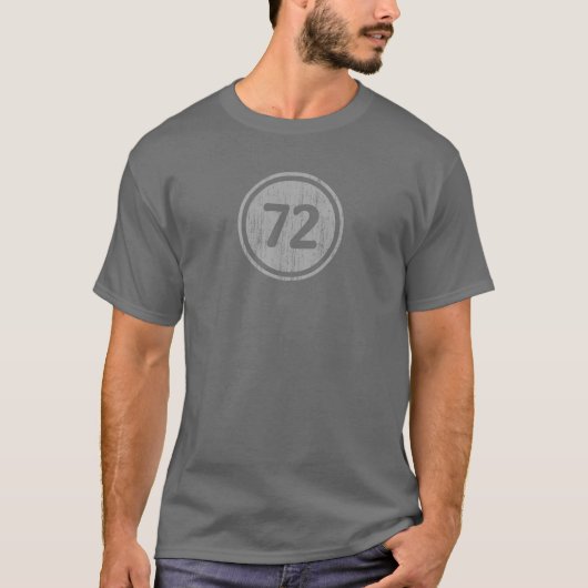 Vintages Grau #72 T-Shirt (Vorderseite)
