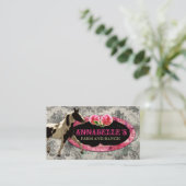 Vintages Grau des GASCHROMATOGRAPHIE | Visitenkarte (Stehend Vorderseite)