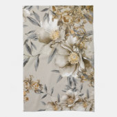 Vintages Grau und Gold Geschirrtuch (Vertikal)