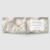 Vintages Graues Marble Wedding Gästebuchgeschenk Gästebuch (Voll)