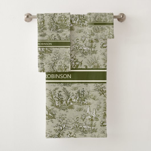 Vintages graues Spielzeug Badhandtuch Set (Insitu)