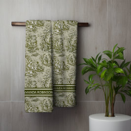 Vintages graues Spielzeug Badhandtuch Set