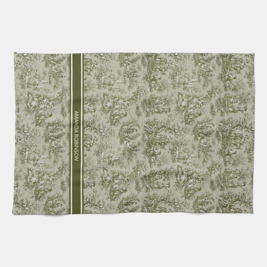 Vintages graues Spielzeug Geschirrtuch (Horizontal)