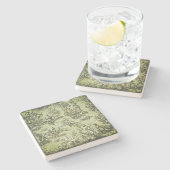 Vintages graues Spielzeug Steinuntersetzer (Seitenansicht)