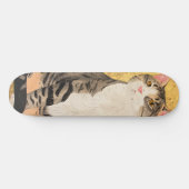 Vintages graues weißes Katapult Skateboard (Horizontal)