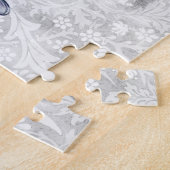 Vintages Graupferd auf dem Grauen Muster Puzzle (Seite)