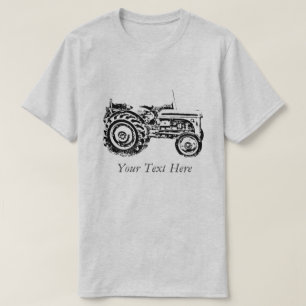 Vintages Grauschneckenzugmaschinen-Foto T-Shirt