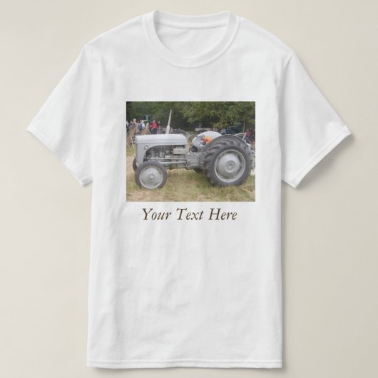 Vintages Grauschneckenzugmaschinen-Foto T-Shirt (Design vorne)