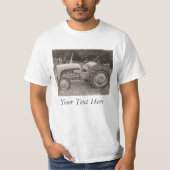 Vintages Grauschneckenzugmaschinen-Foto T-Shirt (Vorderseite)