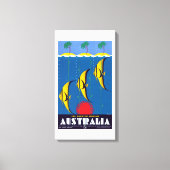 Vintages Great Barrier Reef Leinwanddruck (Vorderseite)