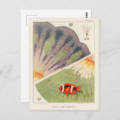 Vintages Great Barrier Reef of Australia Anemones Postkarte (Vorne/Hinten)