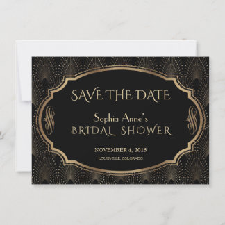 Vintages Great Gatsby 20s Art Deco Save the Date