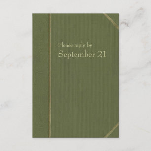 Vintages Green Book uAwg RSVP Karte