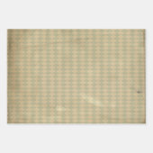 Vintages Green Diamond-Muster Geschenkpapier Set (Vorderseite)