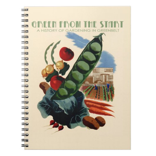 Vintages Greenbelt-Notebook Notizblock (Vorderseite)