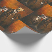 Vintages Greyhound Gentlemen Wrapping Paper Geschenkpapier (Ecke)