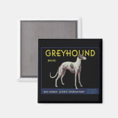 Vintages Greyhound Lemon Label Circa 1920 Magnet (Vorderseite/Rückseite)
