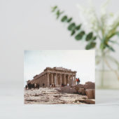 Vintages Griechenland, Athen, Akropolis Postkarte (Stehend Vorderseite)