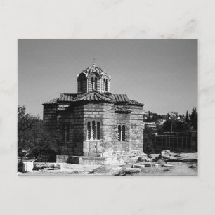 Vintages Griechenland Athener Kirche der Heiligen Postkarte