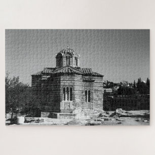 Vintages Griechenland Athener Kirche der Heiligen  Puzzle