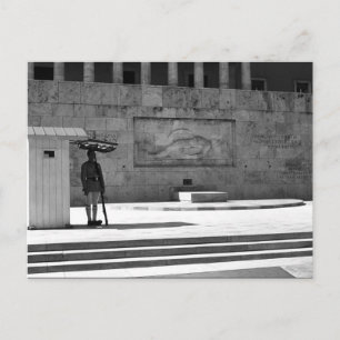 Vintages Griechenland Athens Grab des unbekannten  Postkarte