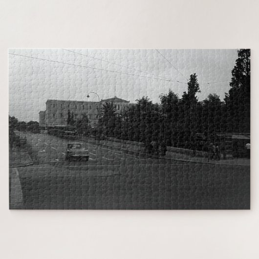 Vintages Griechenland Delphi Altes Palast Athen Puzzle (Horizontal)