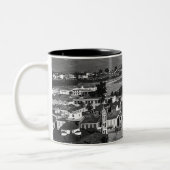 Vintages Griechenland Delphi Altes Palast Athen Zweifarbige Tasse (Links)