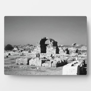 Vintages Griechenland Geschäfte Ancient Corinth Ag Fotoplatte