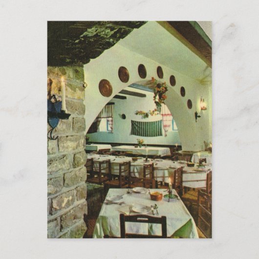 Vintages Griechenland, in einer griechischen Taver Postkarte (Vorderseite)