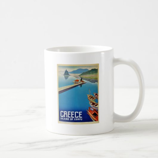 Vintages Griechenland - Insel Korfu Kaffeetasse (Rechts)