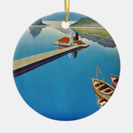 Vintages Griechenland - Insel Korfu Keramikornament (Vorne)