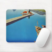 Vintages Griechenland - Insel Korfu Mousepad (Mit Mouse)