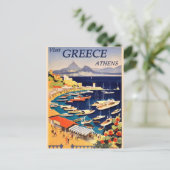 Vintages Griechenland Postkarte (Stehend Vorderseite)