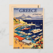 Vintages Griechenland Postkarte (Vorne/Hinten)