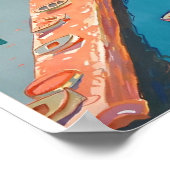 Vintages Griechenland Reisebesichtigungsnachweise Poster (Ecke)