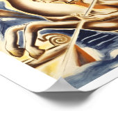 Vintages Griechenland Reiseklassische Posters Poster (Ecke)