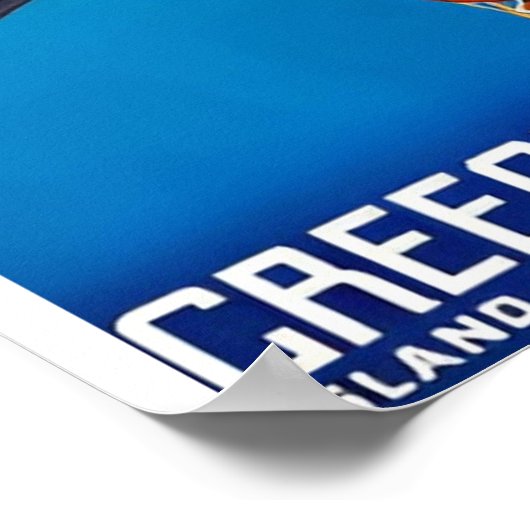 Vintages Griechenland Reisekunstposter Poster (Ecke)