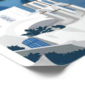 Vintages Griechenland Retro Posters Poster (Ecke)