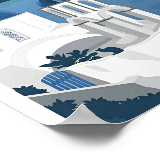 Vintages Griechenland Retro Posters Poster (Ecke)