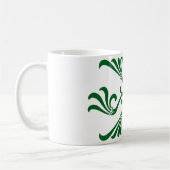 Vintages Griechisches Blumenkohl Blüht Kaffeepause Kaffeetasse (Links)