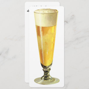 Vintages Groß Tiefkühlbier, Dadchelor Party Einladung