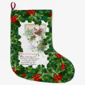 Vintages Großer Weihnachtsstrumpf (Vorderseite)