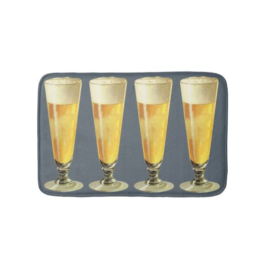 Vintages großes, tiefgefrorenes Bier, alkoholische Badematte (Vorderseite)