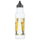 Vintages großes, tiefgefrorenes Bier, alkoholische Edelstahlflasche (Rechts)