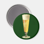 Vintages großes, tiefgefrorenes Bier, alkoholische Magnet (Vorderseite/Rückseite)
